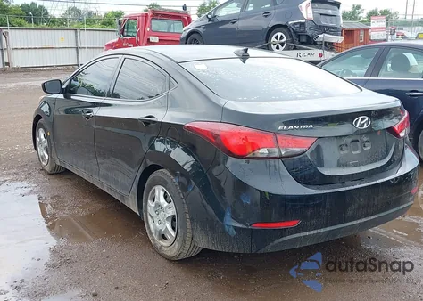 2016 Hyundai Elantra Se из США, поврежденный, VIN 5NPDH4AE4GH746041